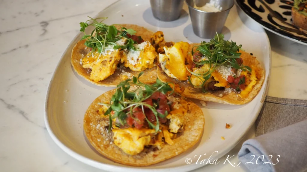 Domingo Restaurante - Scrambled Egg Tacos