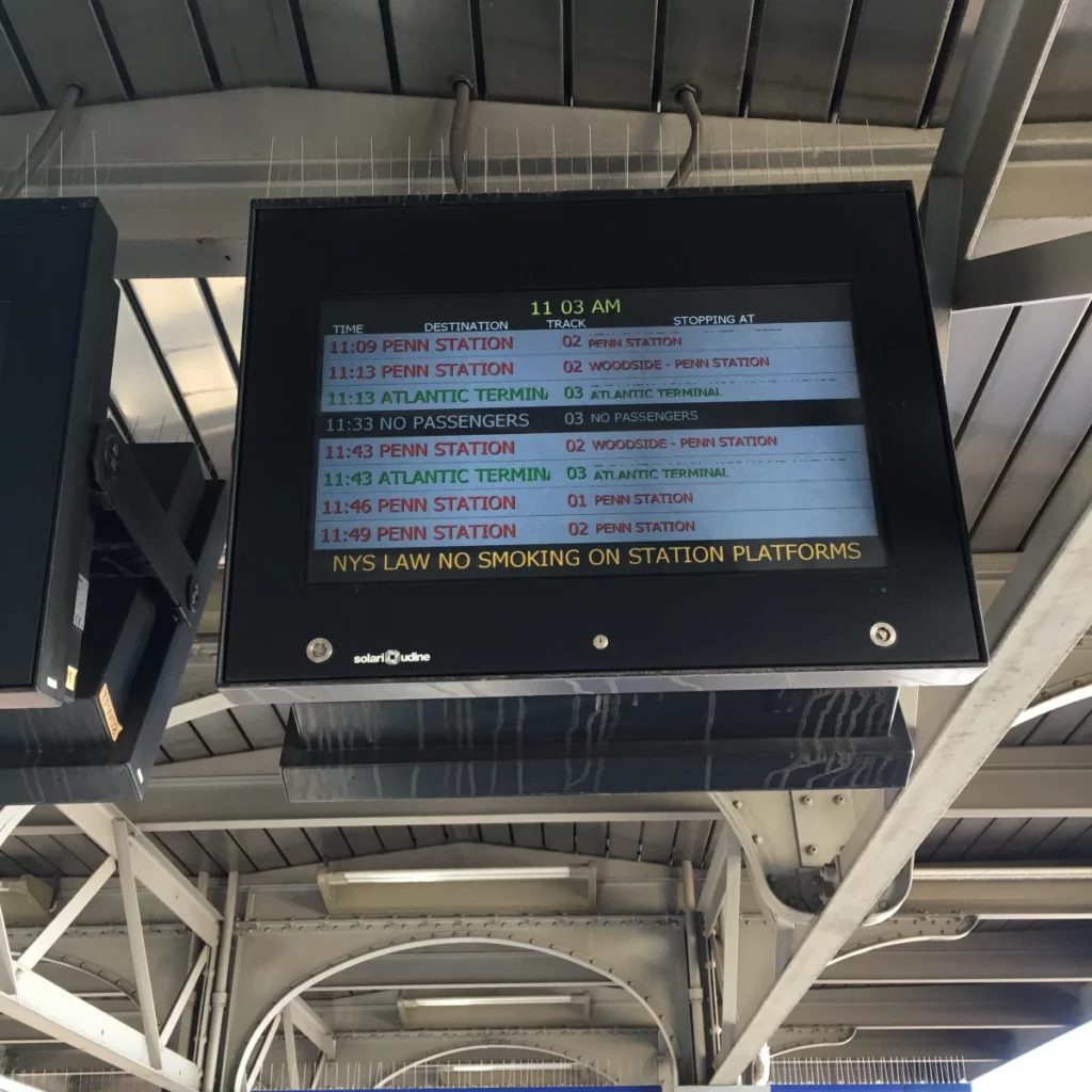 JFK AirTrain Train Destination Signage