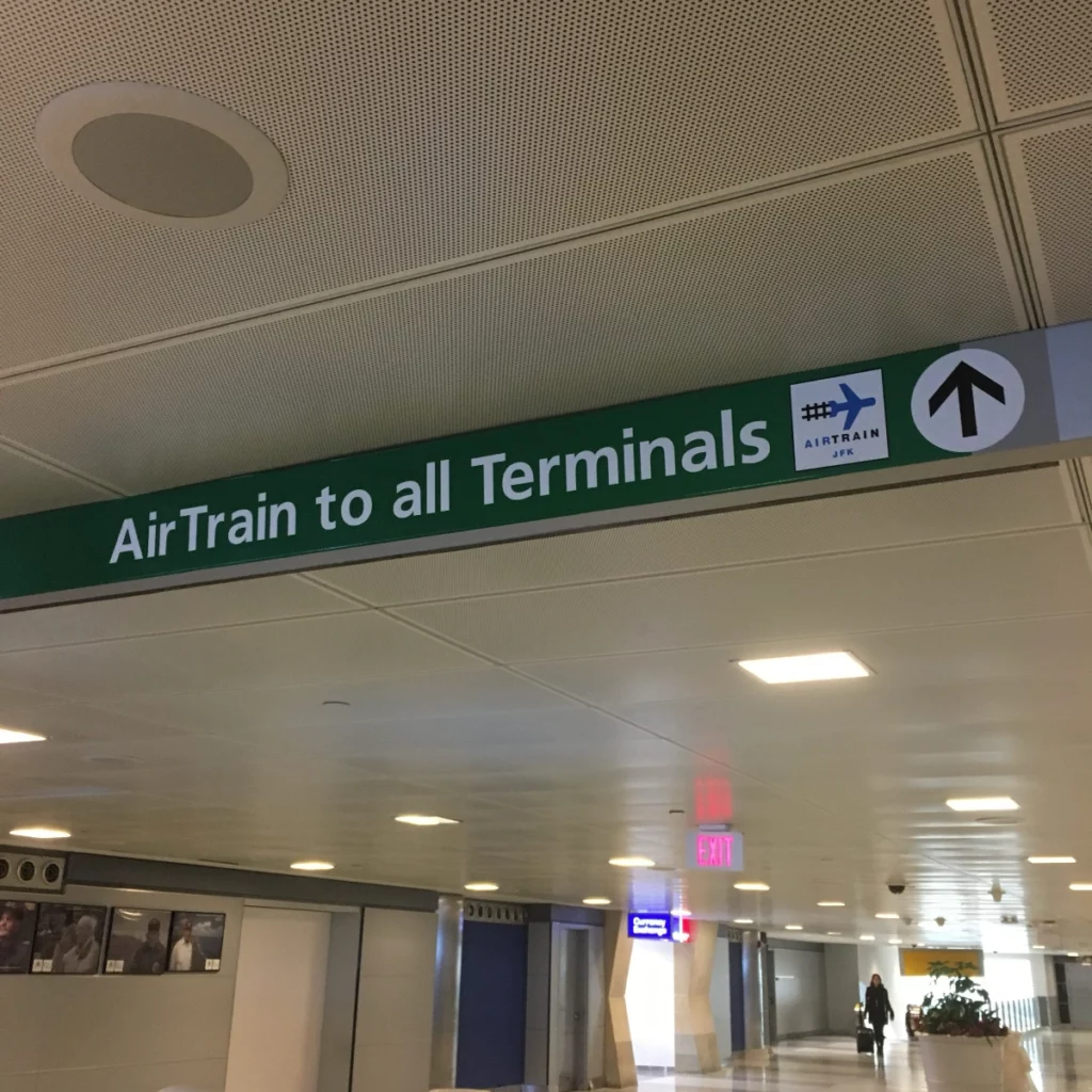 JFK AirTrain Terminal Signage